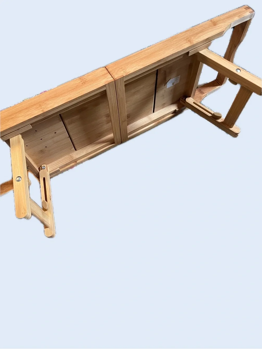 Serene Life Bamboo Bath & Bed Tray - Natural